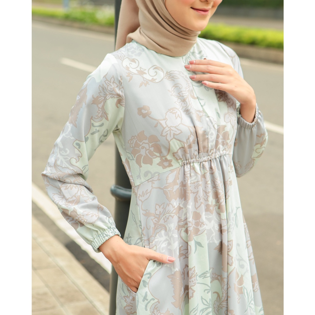 Le Khari Shakila Gamis Armany Silk Gamis Busui Size S - XL-1