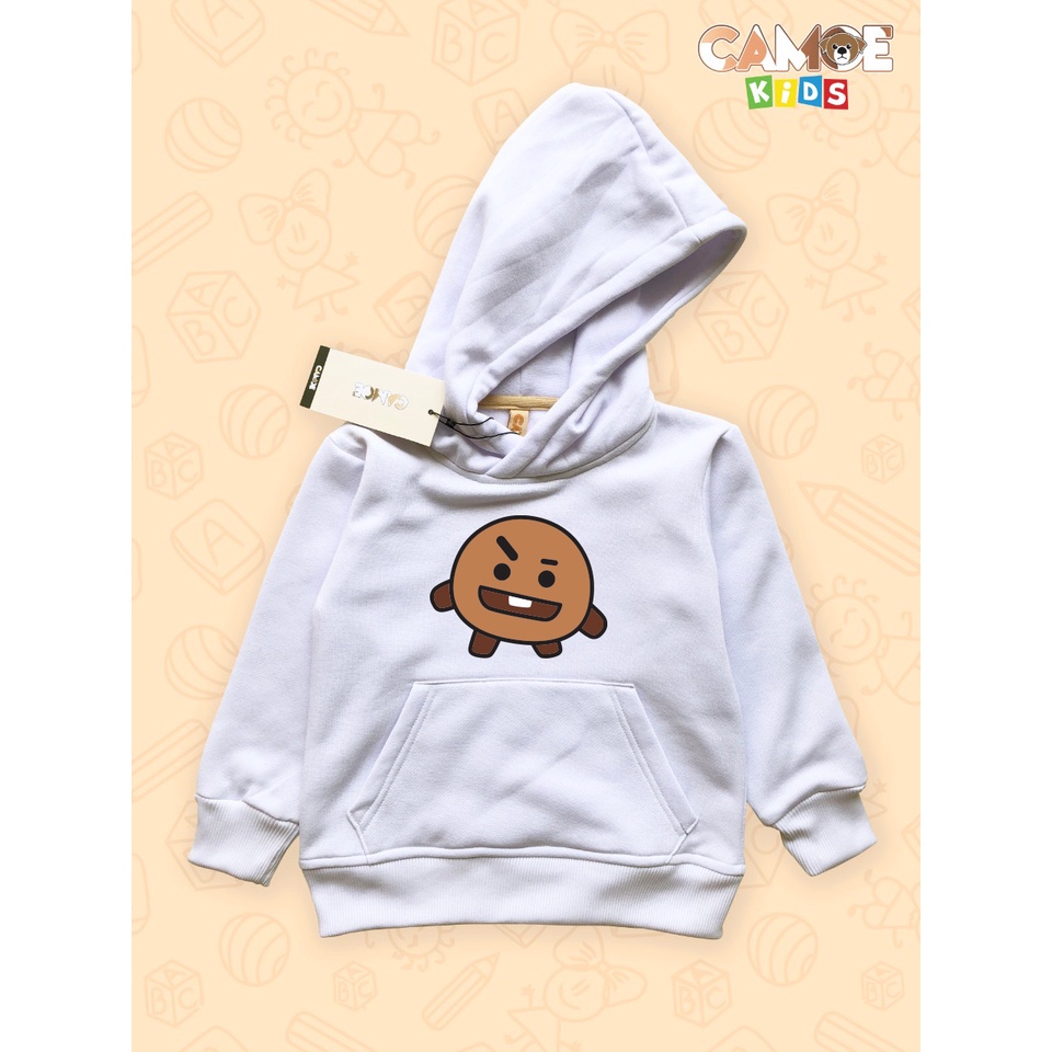 jaket hoodie anak kids premium BTS BT21 Shooky army korean
