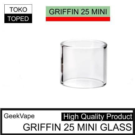 koleksi tabung bahan kaca GRIFFIN 25 MINI Replacement warna glass bening