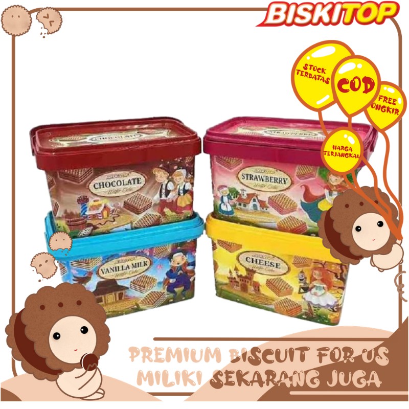 

BISKITOP - WAFER CUBE 180G Wafer Anak Dewasa Enak Renyah,Enak,Cocok Dimakan bersama Keluarga