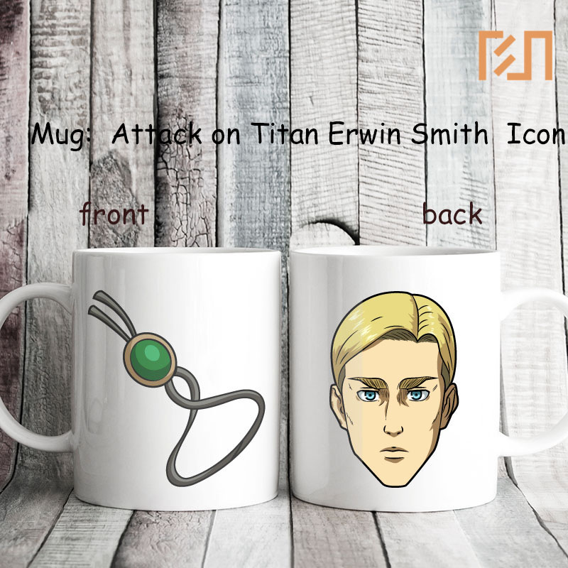 Mug Attack on Titan Erwin Smith