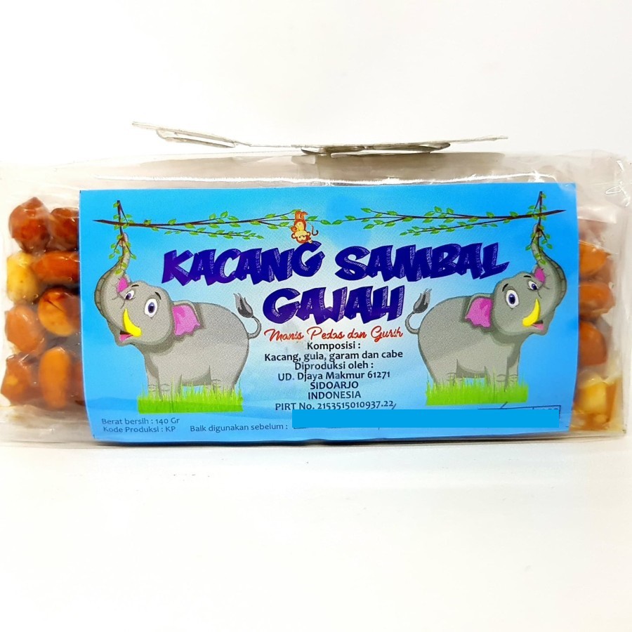 

GAJAH KACANG SAMBAL 140gr | SAMBEL GULA ASLI TANAH KHAS SURABAYA PEDAS PEDES MURAH TERMURAH