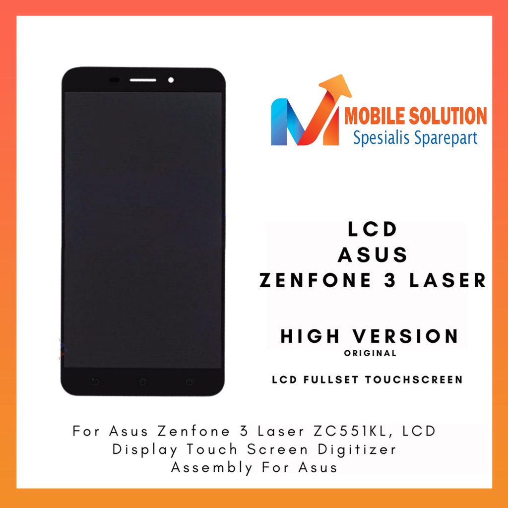 Grosir LCD Asus Zenfone 3 Laser ZC551KL ORIGINAL 100%  Fullset Touchscreen Garansi 1 Bulan + Packing / Bubbel