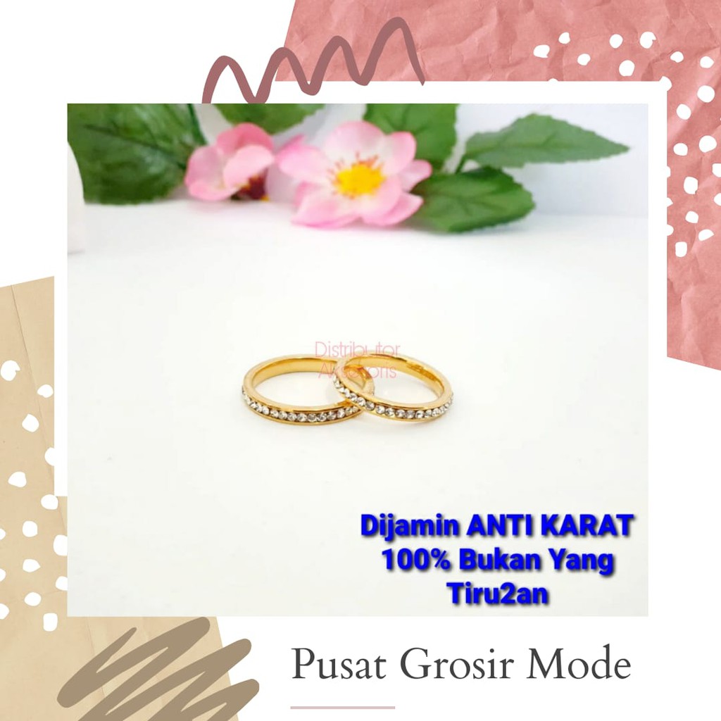 Cincin Titanium ANTI KARAT SELAMANYA PGM CT60 SATUAN