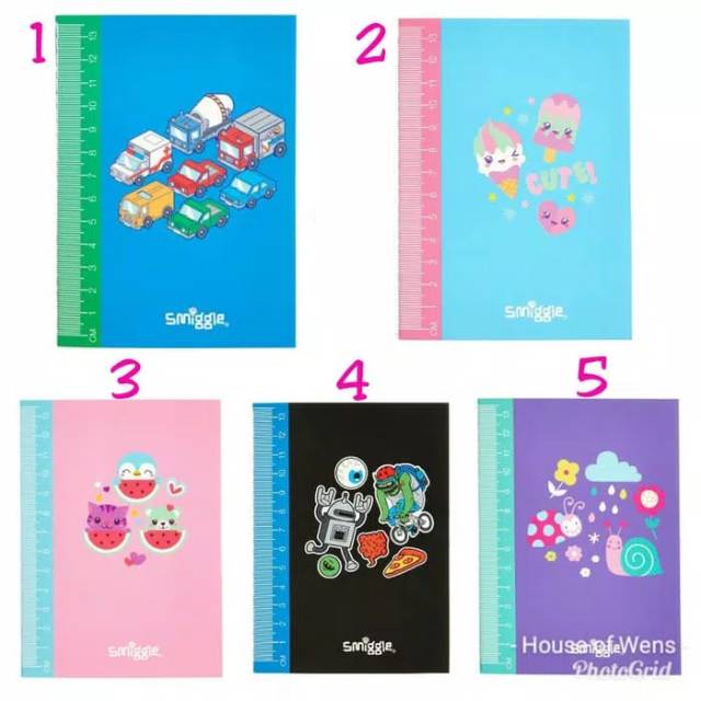 

SMIGGLE A6 SUNNY LINED EXERCISE BOOK-BUKU CATATAN SMIGGLE