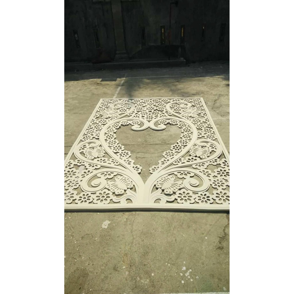 ukir spon karet dekorasi