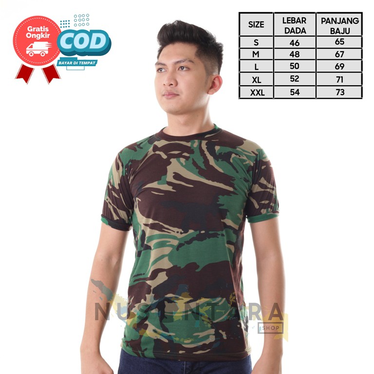 Tni Loreng Tentara Kaos Doreng Tni Katun Double Malvinas Baju Tni Seragam Tni AD AU AL Kostrad Abri