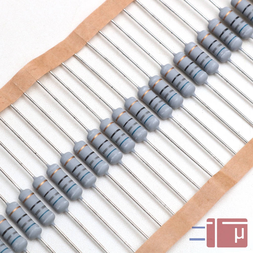 x10 Resistor 68R 68 Ohm 1W Metal Oxide 5% Taiwan Kaki Tembaga