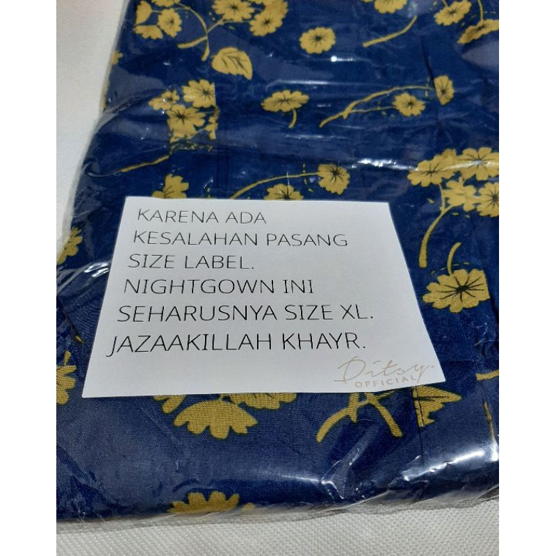 Rueena blue XL ditsy