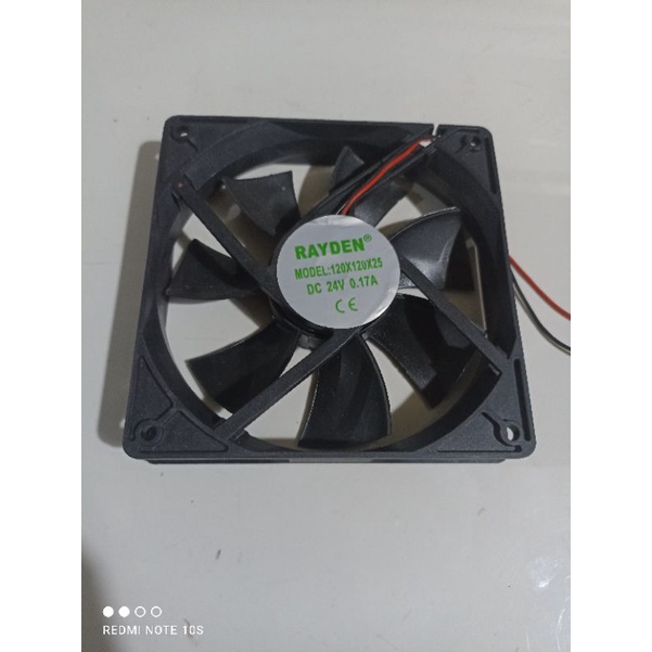 Fan dc 24V ukuran 12x12x 2,5 cm