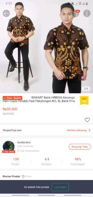 Manuk Kuning Maura Couple-sania Ruffle Batik Couple Ori Ndoro Jowi Dnt Garansi Termurah Shopee Mera