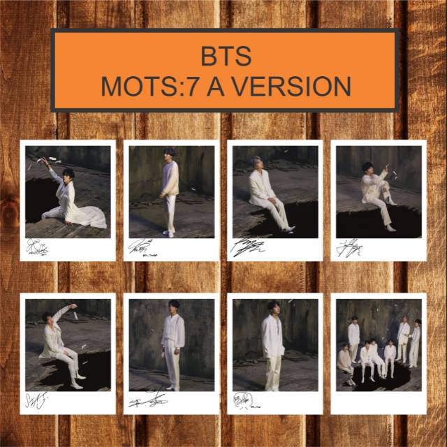 SIGNED KPOP POLAROID BTS MAP OF THE SOUL:7 ALBUM