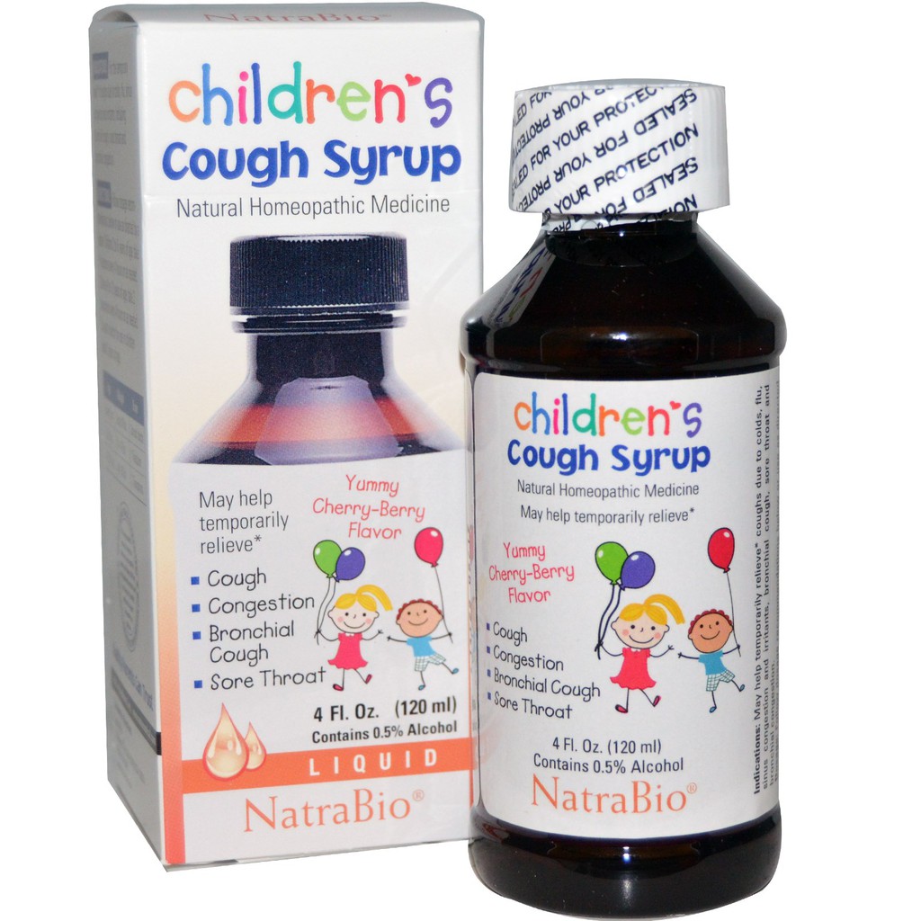 NatraBio Children's Cough Syrup -  4 oz | Menyembuhkan batuk pada anak