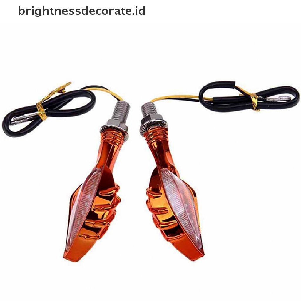 Lampu Indikator Sinyal Belok Sepeda Motor 12 Led Warna Amber