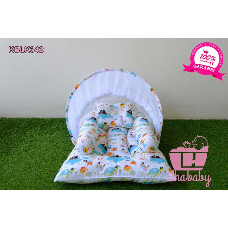 Kasur Bayi lipat berkelambu/Tempat tidur bayi babybess / KASUR/ babybess / KASUR LIPAT /kelambu 136