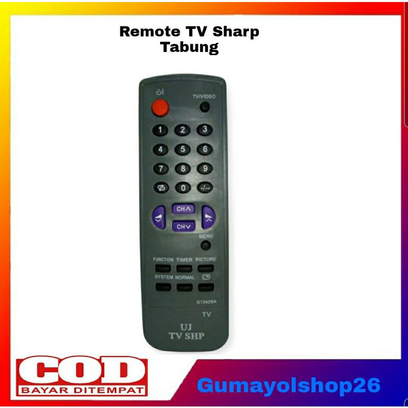 REMOTE TV SHARP G1342SA (SHARP ABU)