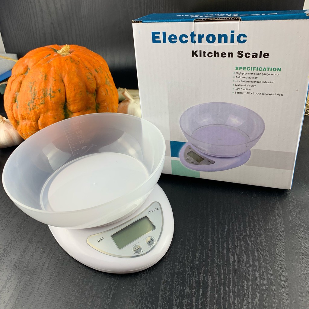 BS257 Timbangan Dapur Kue Roti Digital Mangkok Kitchen Scale 5KG