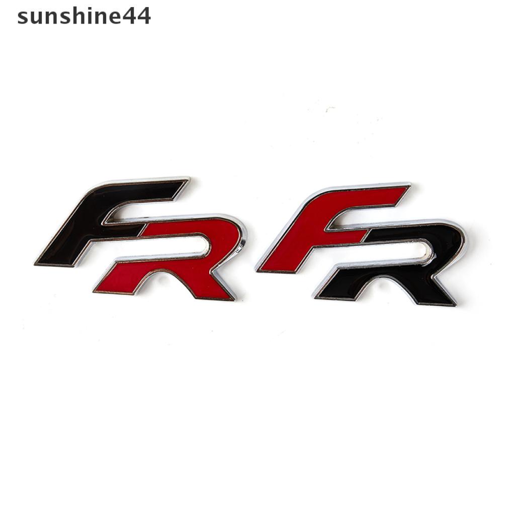 Sunshine Stiker Emblem / Badge 3D FR Bahan Zinc Alloy Untuk Grill Depan Mobil