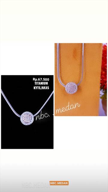 Kalung titanium,tidak luntur