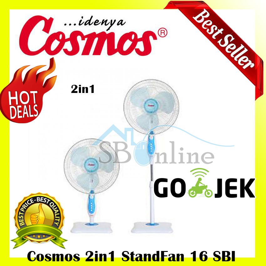 Cosmos Stand Fan 16 Inch 2in1 16SBI