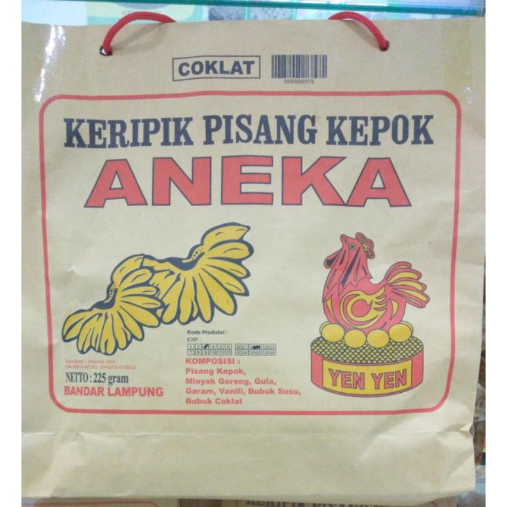 Keripik Pisang Yen Yen / oleh oleh khas lampung jakarta enak susu manis coklat