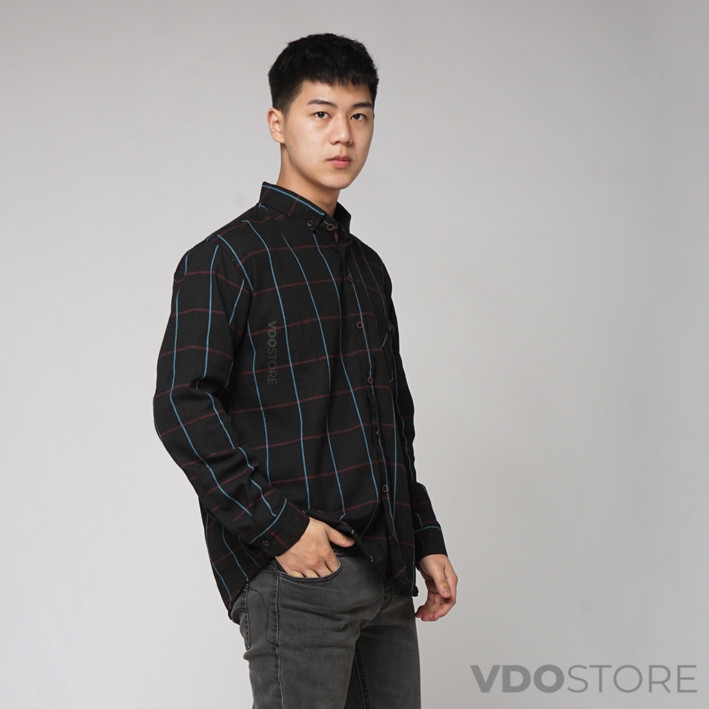 KEMEJA FLANEL PRIA 04 RED AND BLUE WINE - M L XL - KEMEJA LENGAN PANJANG VDOSTORE DEWASA BAJU FLANNEL TANGAN PANJANG HITAM NAVY ABU MOTIF KEMEJA COWOK MURAH DEWASA SANTAI TEBAL KUALITAS IMPORT BAJU CATUR PANEL FANEL