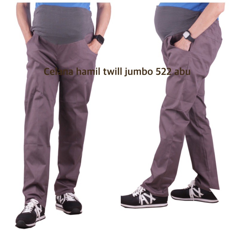 Celana hamil twill jumbo 522 celana big size