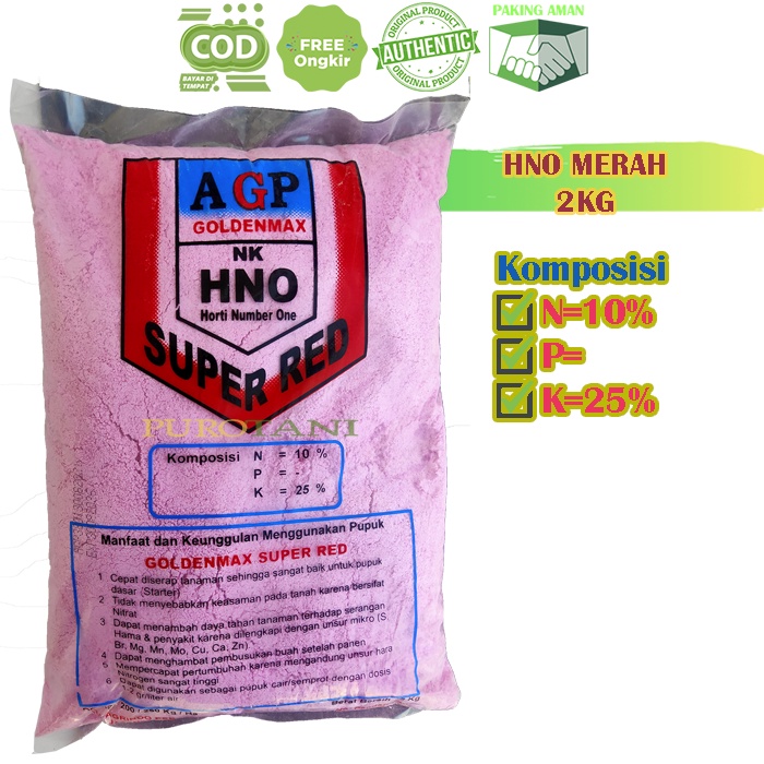 Pupuk bunga buah pertumbuhan 2kg HNO Super Red Green HNO merah hijau