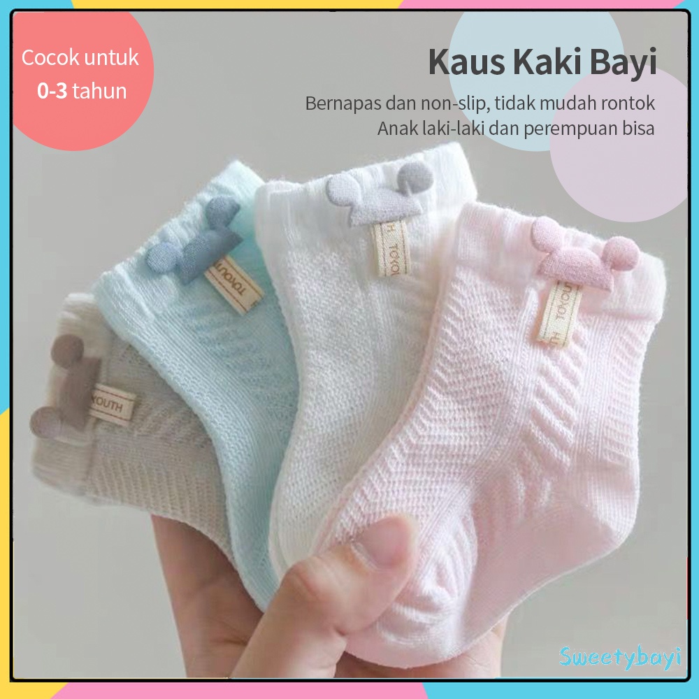 Sweetybayi kaos kaki anak bayi Lucu Bahan Katun kaus kaki bayi Unisex