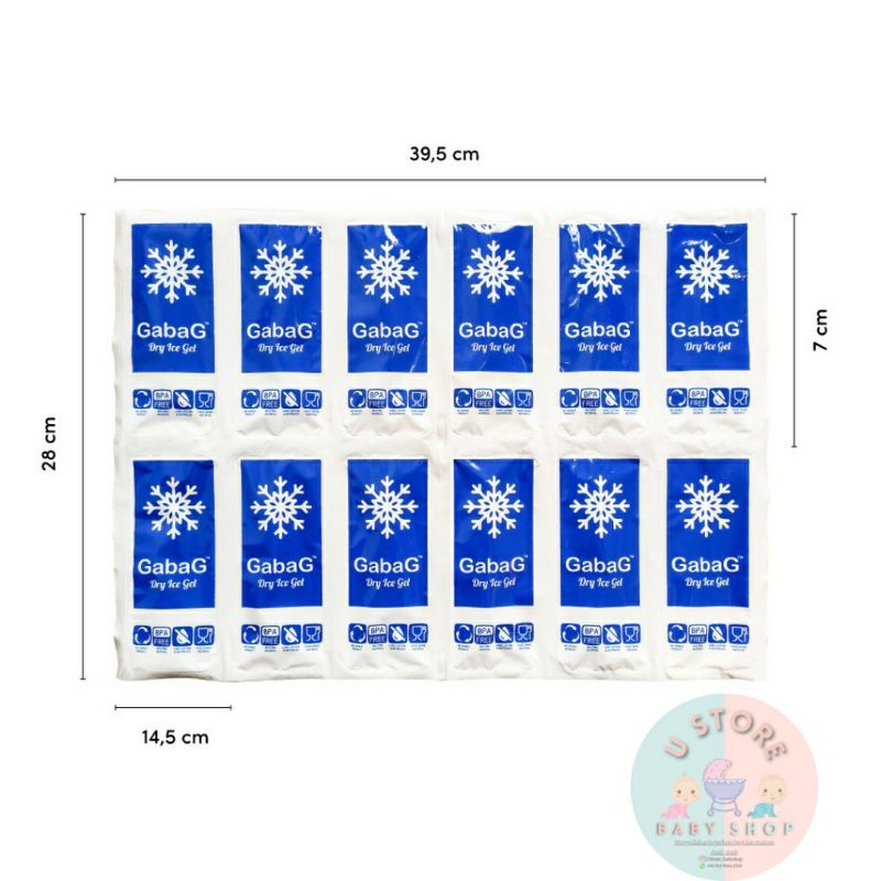 Dry Ice Gel Gabag / Ice Gel Dry Gabag thermafreeze / Ice gel Lembar