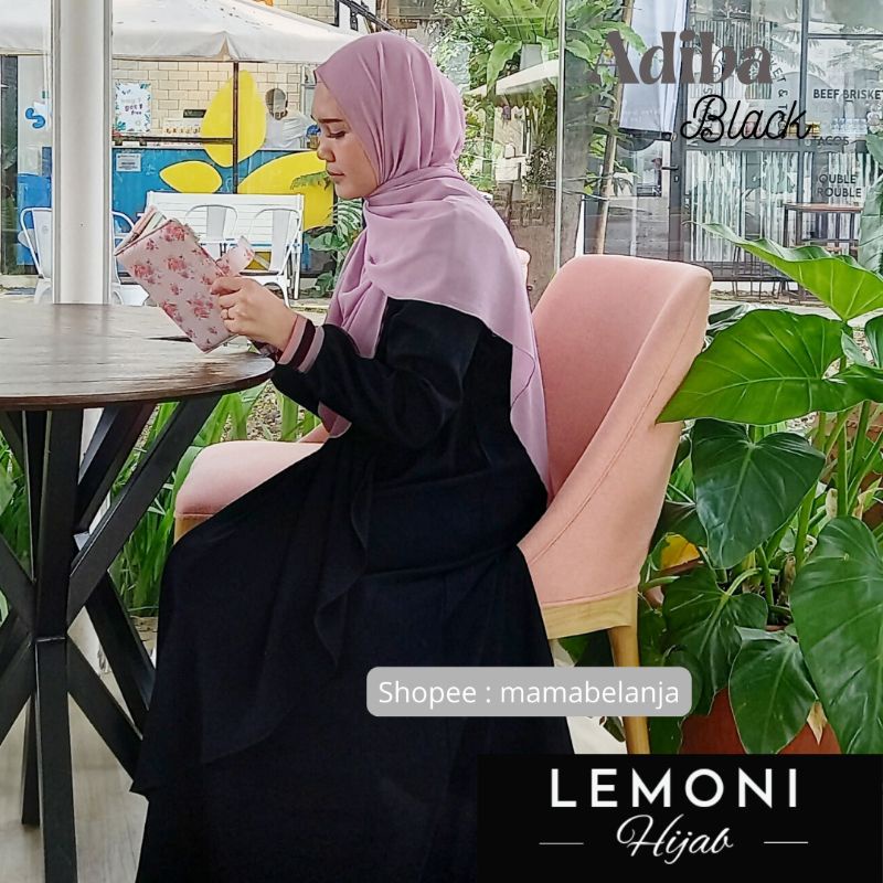 Baju Gamis Muslim Wanita Adiba Series LEMONI HIJAB