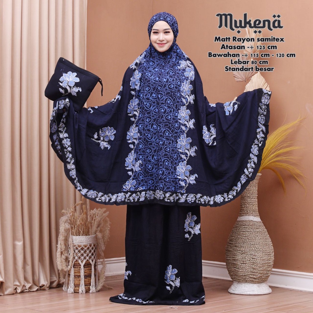 MUKENA BATIK CAP PEKALONGAN BAHAN RAYON MUKENA DEWASA