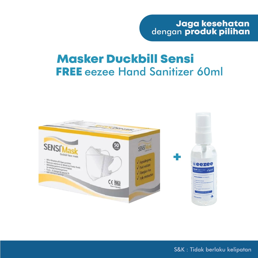 Masker Sensi Duckbill New 4 Ply - 50 pcs / box