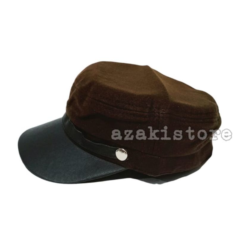 Topi Komando Ariel - Cokelat Tua