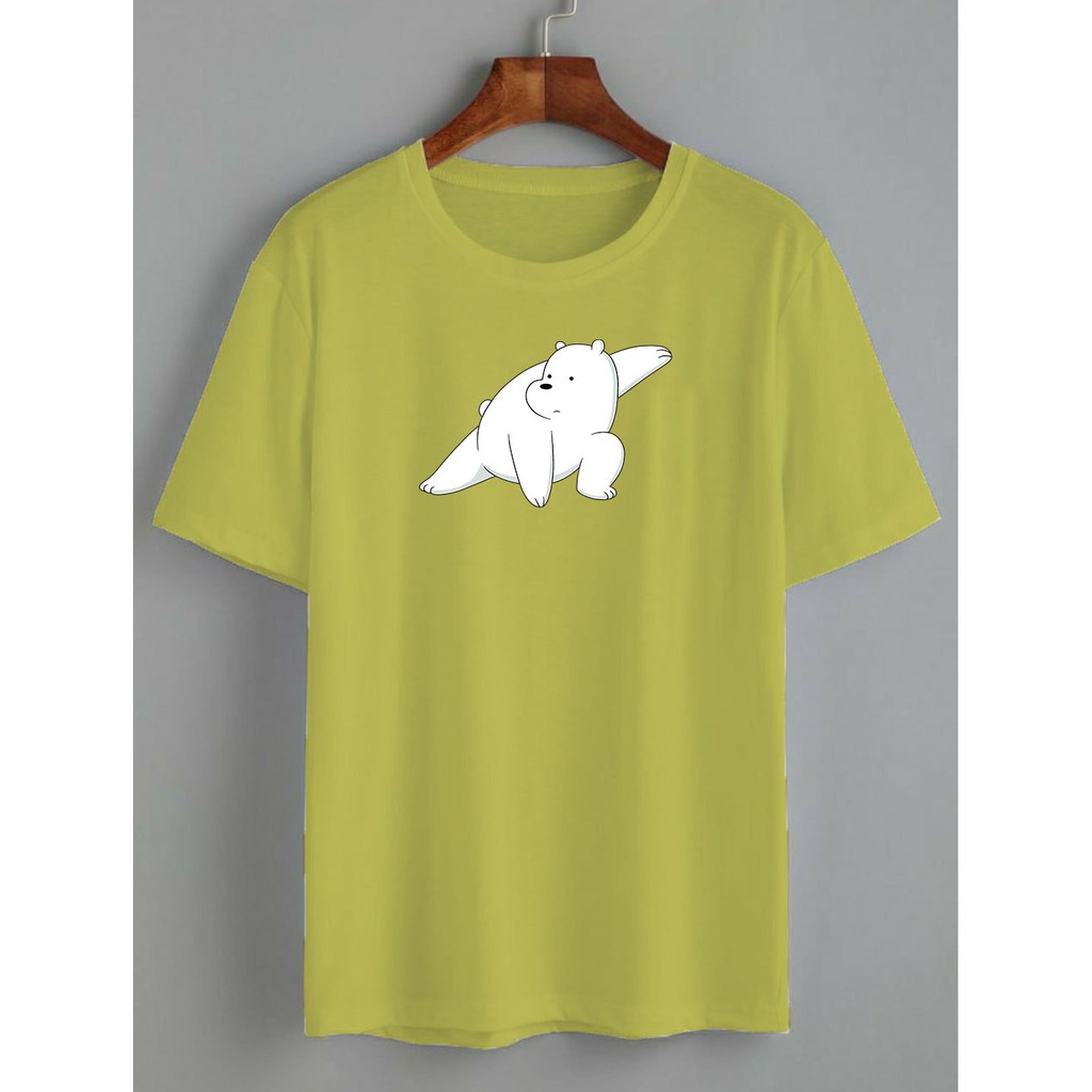 kaos white bear kungfu / kaos wanita/ KATUN 24Skaos white bear kungfu / kaos wanita/ KATUN 24S