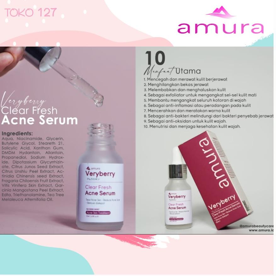 [KODE BARANG ZH071] AMURA Serum Expert Serum Gold Kecantikan Skincare Skin care Acne Wajah Flek Hitam BPOM Asli 100% COD yu
