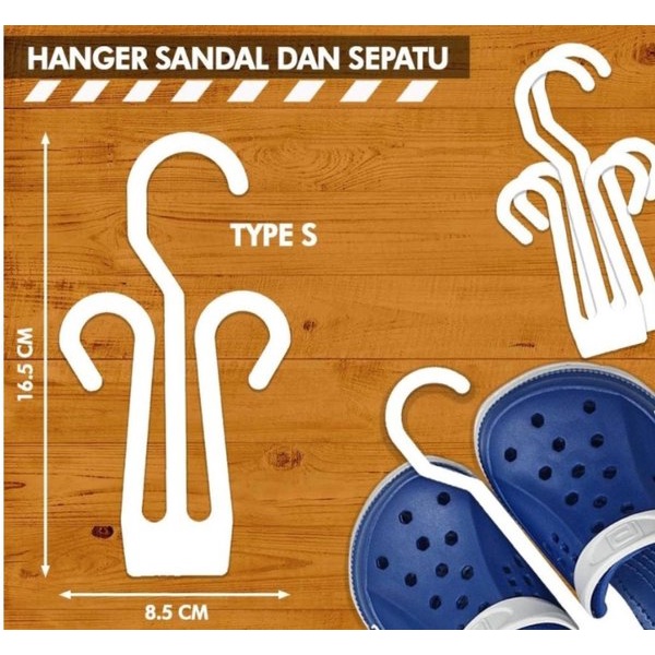 LJR 4 LUSIN gantungan Hanger sandal atau sepatu bahan original 48 pcs