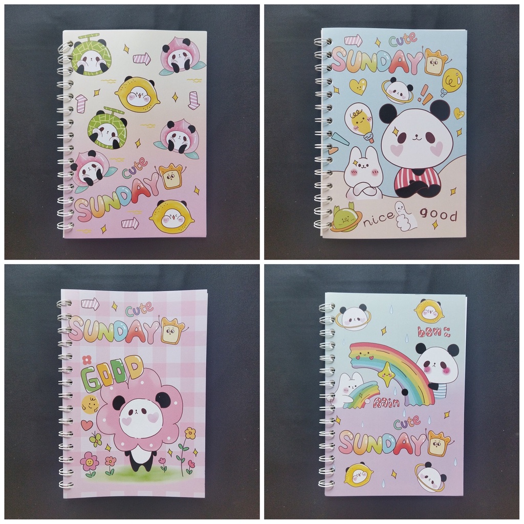 

Buku / Notebook Spiral A5 motif Panda