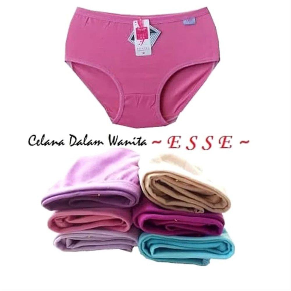 Celana Dalam Wanita Dewasa ESSE Super Soft MULTIWARNA - CD Perempuan - Ukuran JUMBO - Celana Dalem