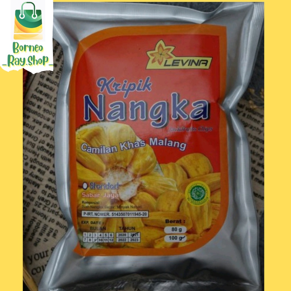

✨(PROMO AKHIR TAHUN)✨Keripik Nangka ASLI MALANG STANDART 100g/ Keripik Buah Asli MALANG kualitas standart / Keripik Buah LEVINA