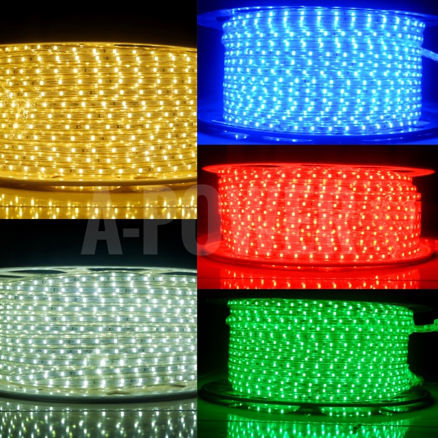 Lampu LED Strip Selang 5050 - 100m (Warm White,Putih,Biru,Merah,Hijau)