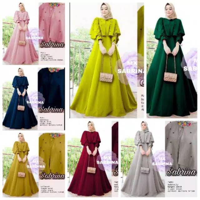 maxi Sabrina mutiara gamis Sabrina mutiara