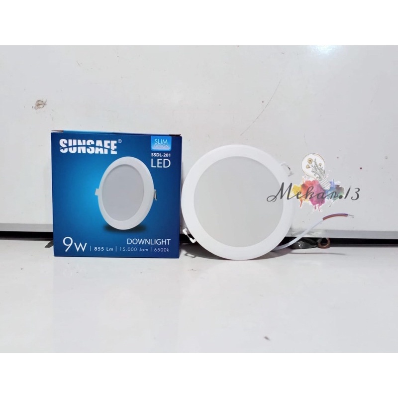 Lampu Downlight LED Panel 9 Watt/IB Panel 9 Watt SUNSAFE Cahaya Putih