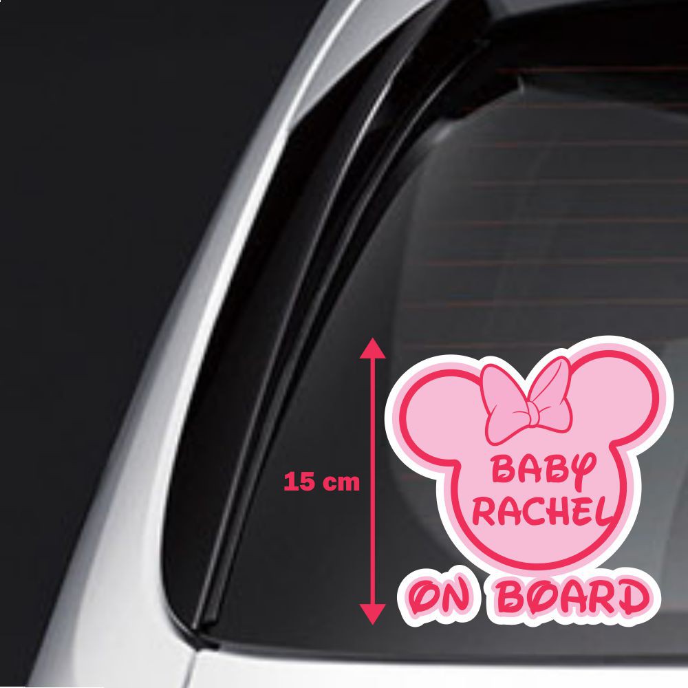 Sticker Mobil Bayi Lucu Imut Stiker Variasi Baby On Board Custom