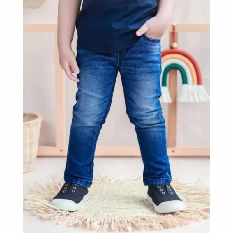 Celana  Panjang Jeans Anak Anak Cowok Laki Usia 3-7 Tahun Strecth Original