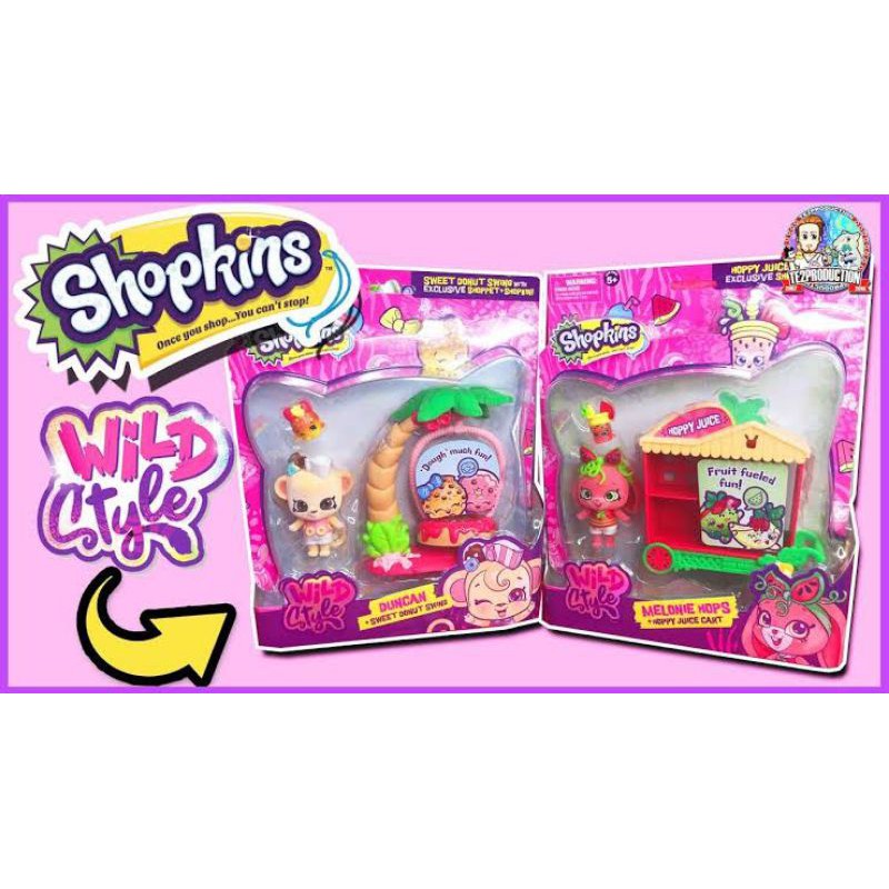 Jual Shopkins Boneka Wild Style Duncan Sweet Swing Melonie Juice Cart Shopee Indonesia 7222