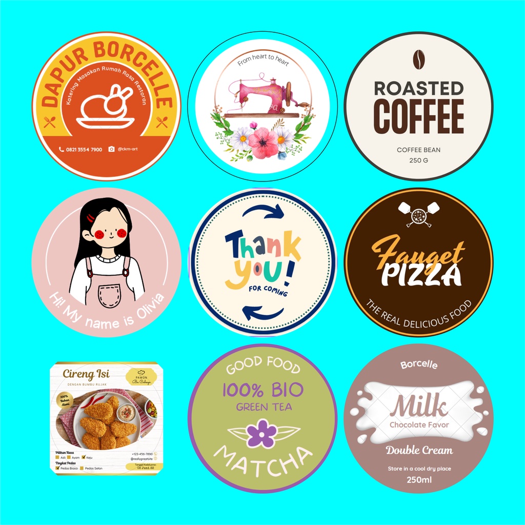 

sticker produk kemasan / Label makanan dan minuman