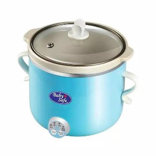 BabySafe Slow Cooker with timer &amp; warmer 0.8L/Alat masak Mpasi-  LB007