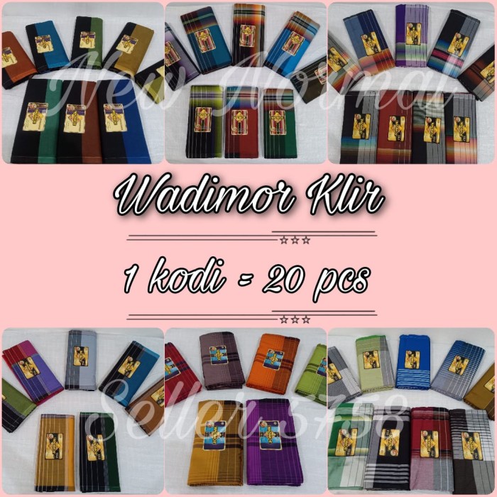 Sarung - Sarung Wadimor Klir 1 Kodi = 20 Pcs (Partai Grosir/Ecer Termurah)