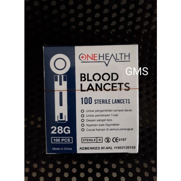 Blood Lancet 28G isi 100 pcs General Care / Serenity/ Onehealth